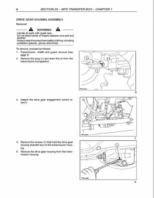 Case JX55, JX65, JX75, JX85, JX95 Tractor Service Manual Workshop Guide