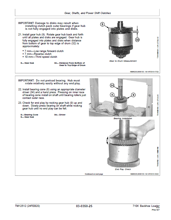 John Deere 710K Backhoe Loader Repair Technical Manual (S.N after D219607 – ) Workshop Guide