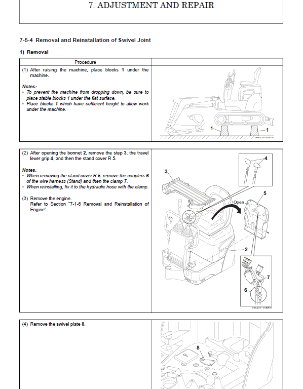 Kobelco SK008-1E Hydraulic Excavator Repair Service Manual Workshop Guide