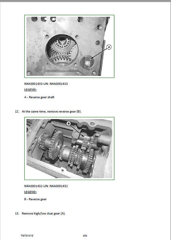 John Deere 350, 354, 4035B, 400, 404, 450, 454, 480, 484 Tractors Repair Manual Workshop Guide