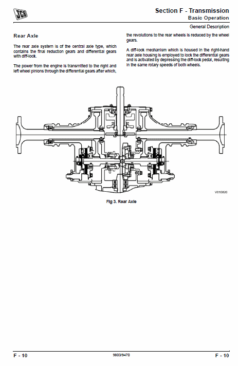 JCB 323, 327 HST Tractor Service Manual Workshop Guide