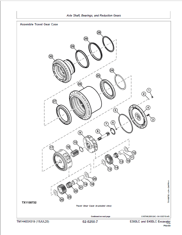 John Deere E380LC, E400LC Excavator Repair Manual (S.N after CXXXXXX – & DXXXXXX -) Workshop Guide