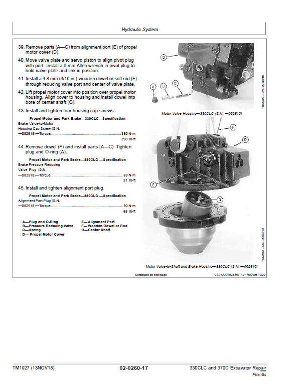 John Deere 330CLC, 370C Excavator Repair Technical Manual Workshop Guide