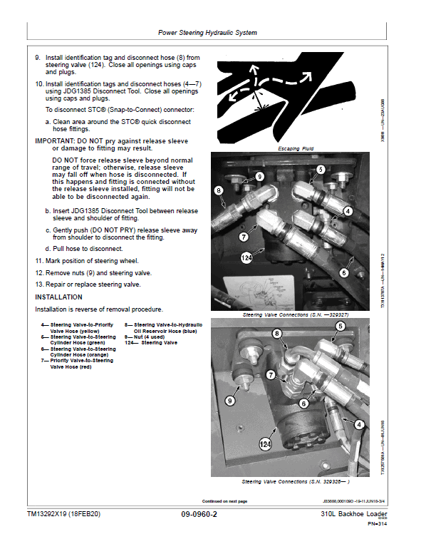 John Deere 310L Backhoe Repair Technical Manual (S.N after C273920 & D273920 – 390995) Workshop Guide
