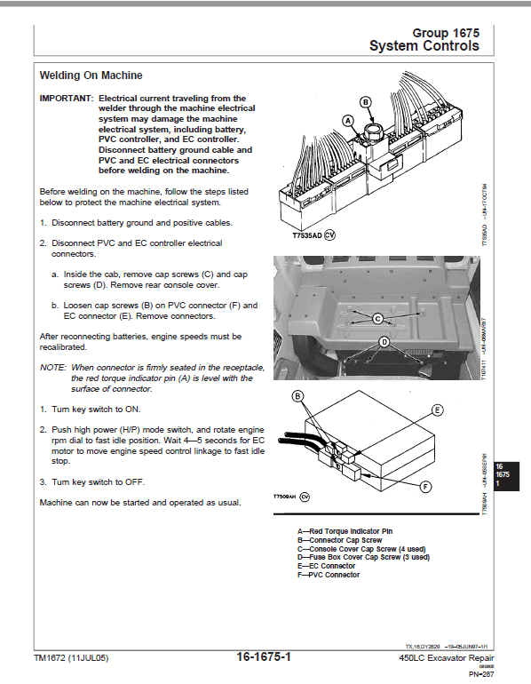 John Deere 450LC Excavator Repair Technical Manual Workshop Guide
