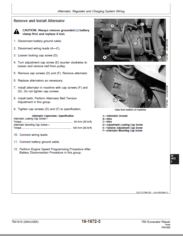 John Deere 750 Excavator Repair Technical Manual Workshop Guide