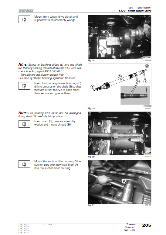 Fendt 712, 714, 716, 718 Vario COM III Tractors Workshop Repair Manual