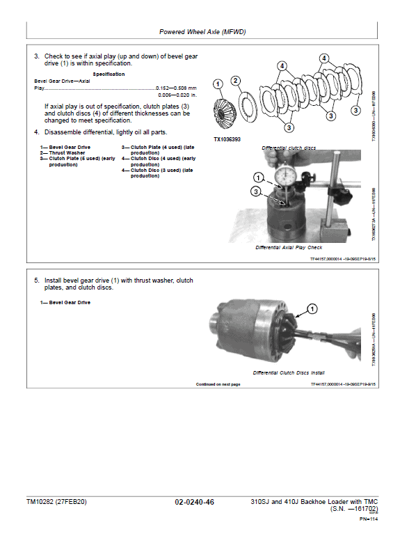 John Deere 310SJ, 410J Backhoe Loader (TMC) Technical Manual (S.N before 161702 ) Workshop Guide