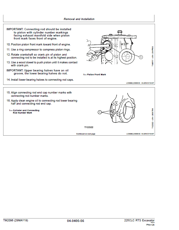 John Deere 225CLC RTS Excavator Repair Technical Manual Workshop Guide