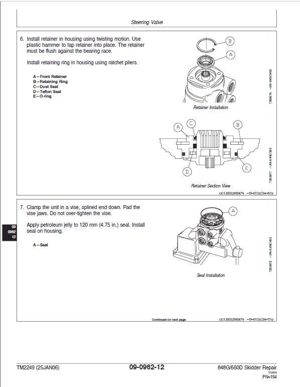 John Deere 848G, 660D Skidder Repair Technical Manual Workshop Guide