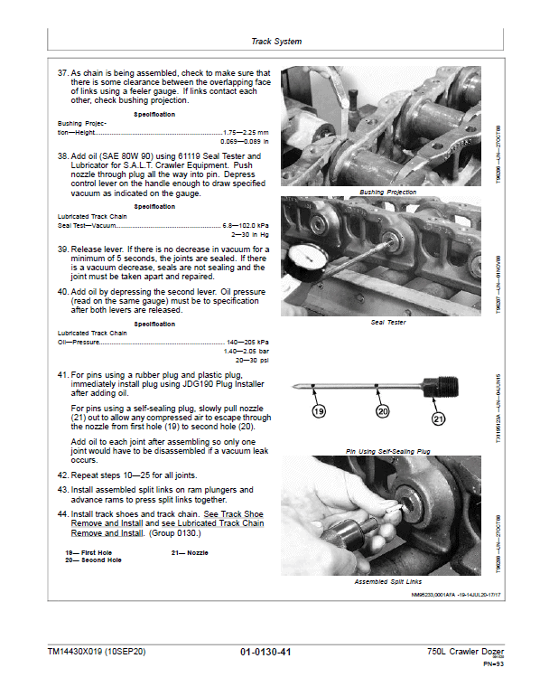 John Deere 750L Crawler Dozer Repair Technical Manual (S.N after F383562 – ) Workshop Guide