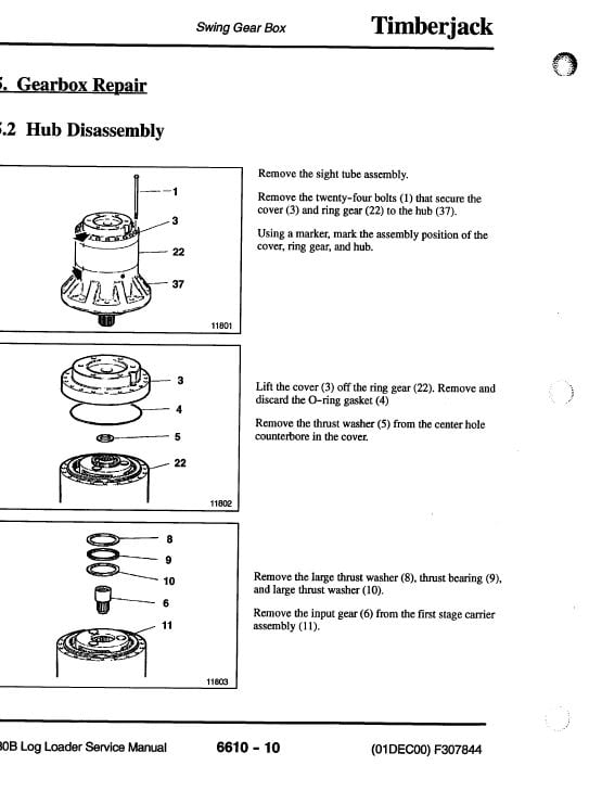 Timberjack 530B Log Loader Service Repair Manual Workshop Guide