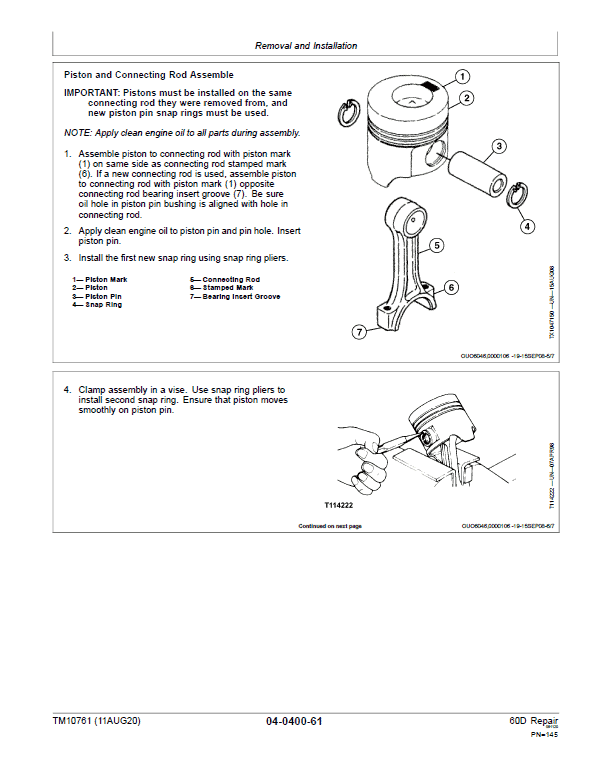John Deere 60D Excavator Repair Technical Manual Workshop Guide