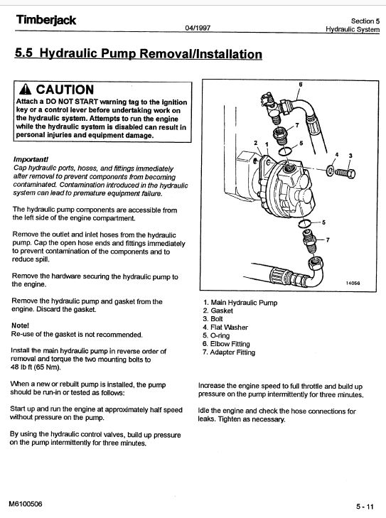 Timberjack 610 Forwarder Service Repair Manual Workshop Guide