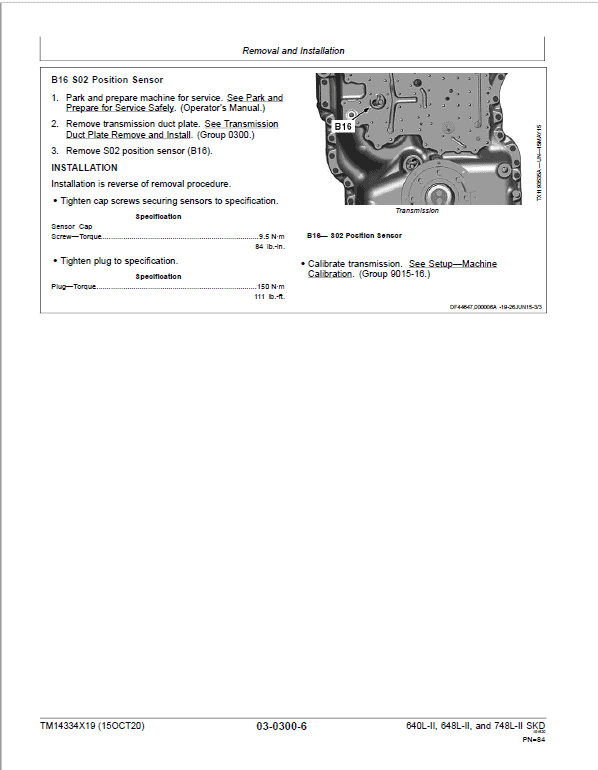 John Deere 640L-II, 648L-II, 748L-II Skidder Repair Manual (S.N F690814 – ) Workshop Guide