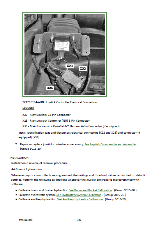 John Deere 331G, 333G Compact Track Loader Technical Manual (S.N after F300253 -) Workshop Guide