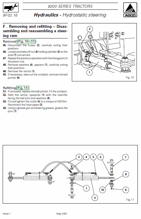 Massey Ferguson 8260, 8270, 8280 Tractor Service Manual Workshop Guide
