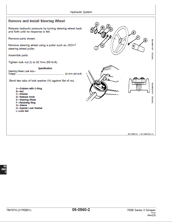 John Deere 762B Series II Scraper Repair Technical Manual (S.N after 818909) Workshop Guide