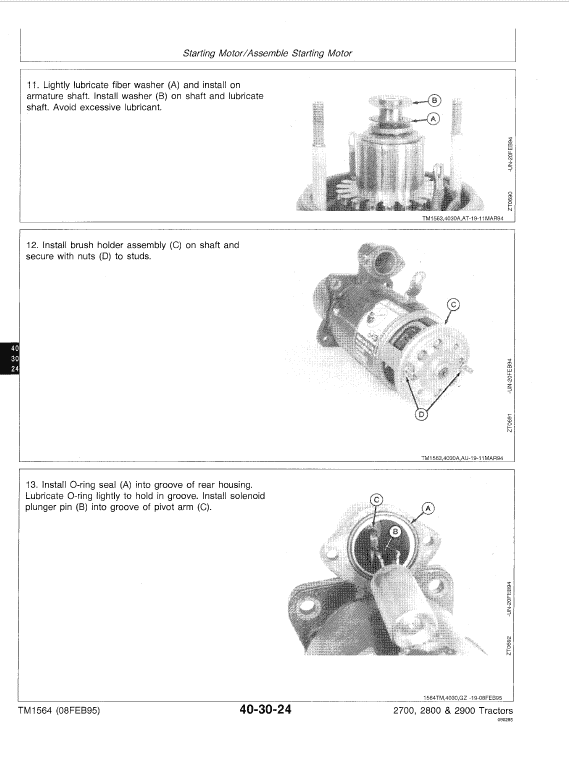 John Deere 2700, 2800, 2900 Tractors Repair Technical Manual Workshop Guide