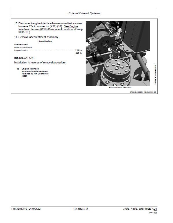 John Deere 370E, 410E, 460E Dump Truck Technical Manual (S.N. after C634583 & D668586 – ) Workshop Guide