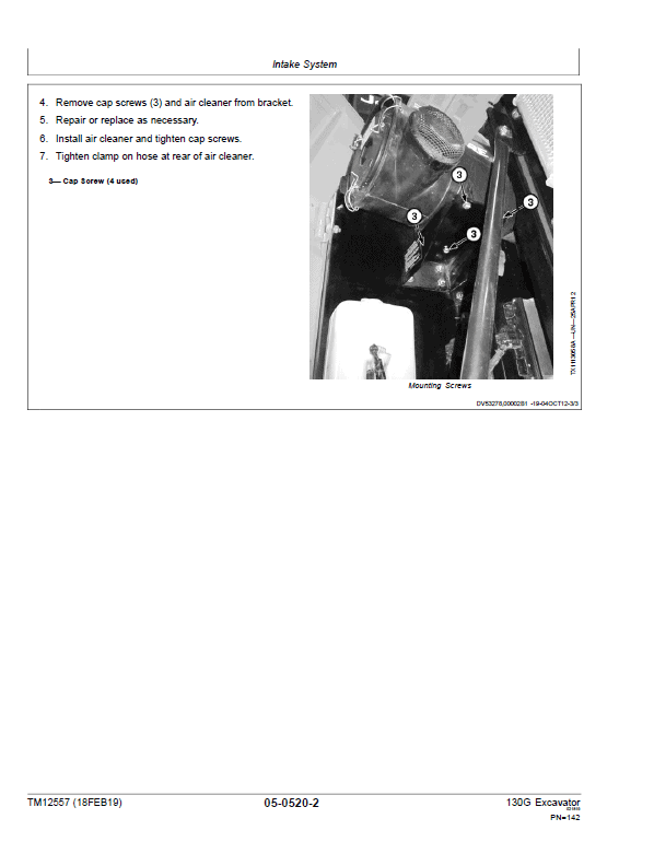 John Deere 130GLC Excavator Repair Technical Manual (S.N after D040001 – ) Workshop Guide
