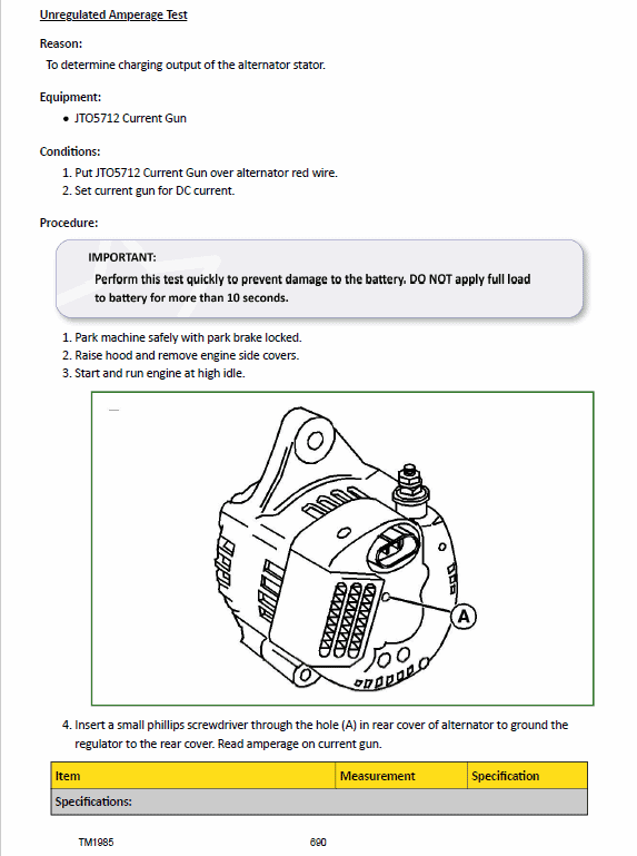 John Deere 4210, 4310, 4410 Compact Utility Tractors Technical Manual (TM1985) Workshop Guide