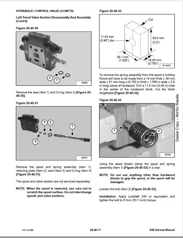 Bobcat E08 Excavator Repair Service Manual