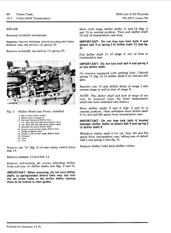 John Deere 3030, 3130 Tractors Repair Technical Manual Workshop Guide