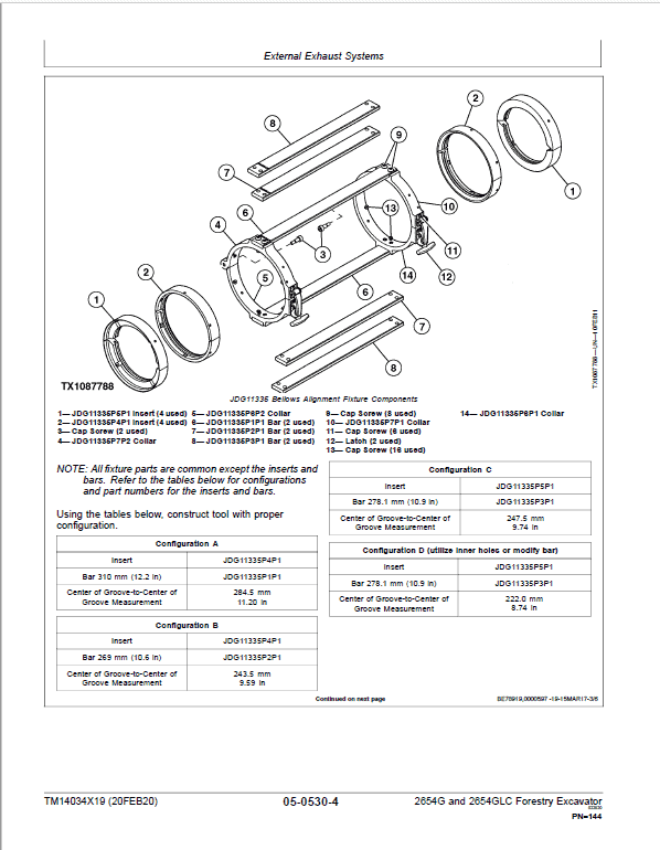 John Deere 2654G, 2654GLC Swing Excavator Repair Technical Manual (S.N after F260001 – ) Workshop Guide