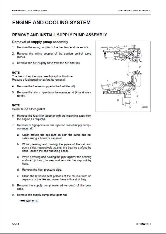 Komatsu WA80M-8E0 Wheel Loader Repair Service Manual Workshop Guide