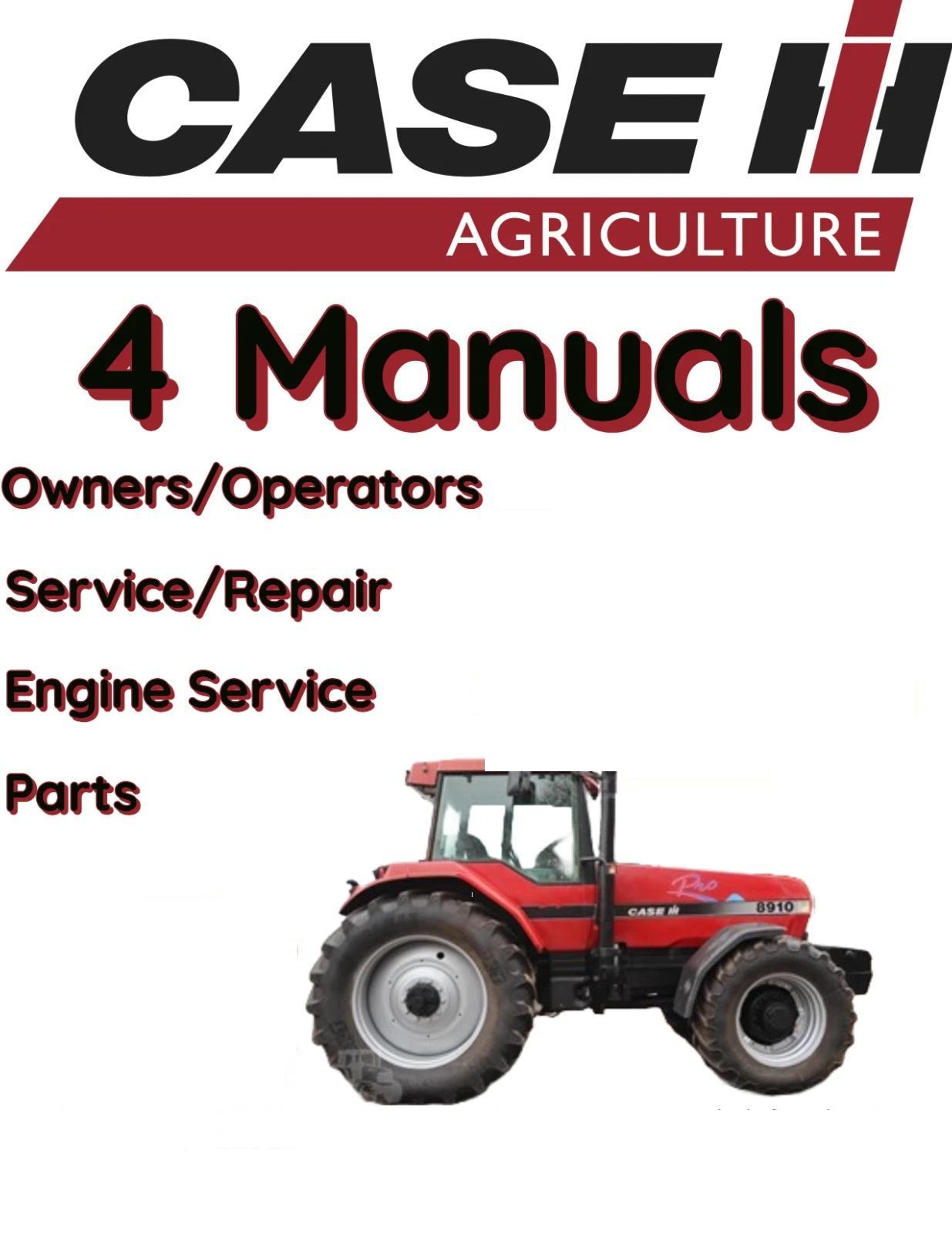 CASE IH 8910 TRACTOR MANUAL OPERATOR SERVICE PARTS SHOP REPAIR ENGINE