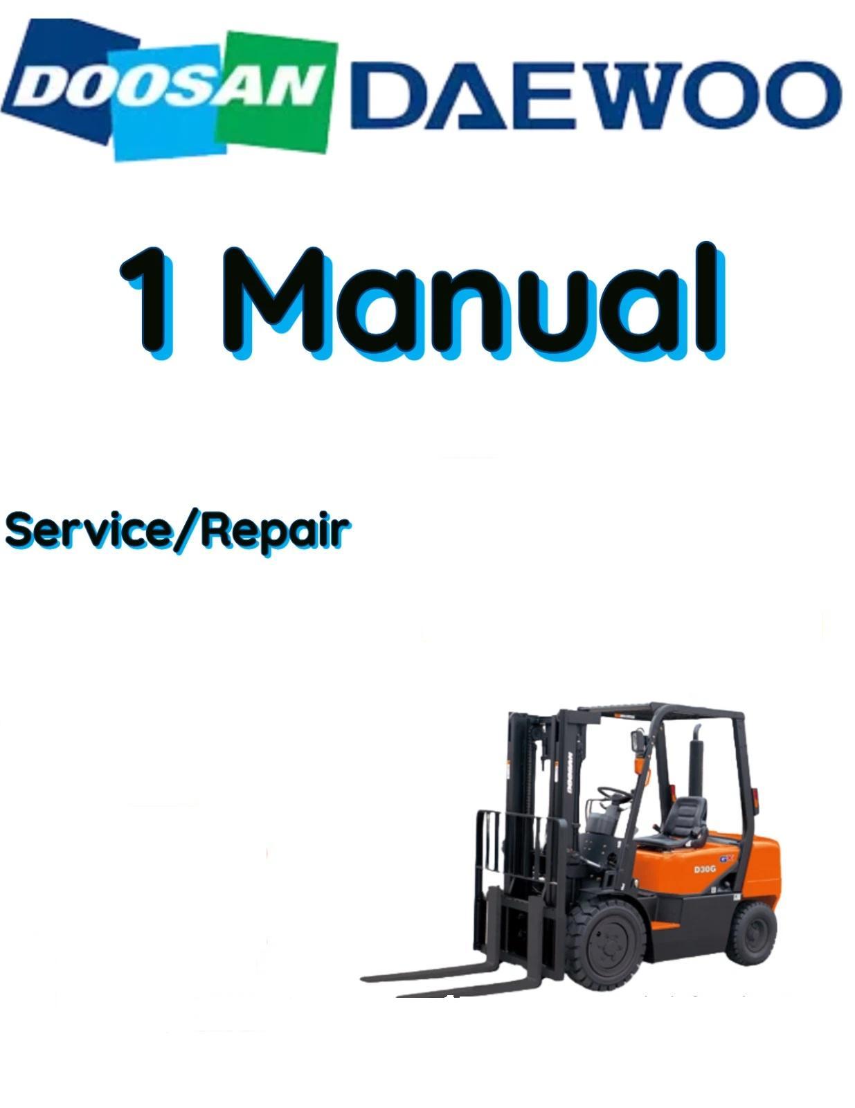 DAEWOO DOOSAN GC20S-3 FORKLIFT SERVICE REPAIR SHOP MANUAL
