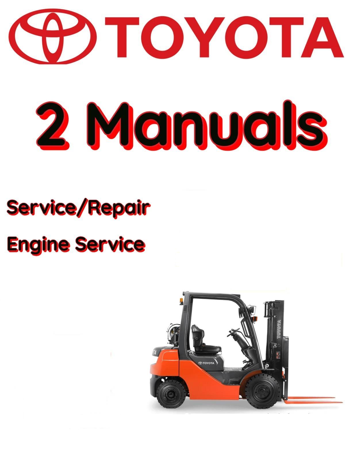 TOYOTA FORKLIFT 3FD60 SERVICE REPAIR SHOP ENGINE MANUAL FILE