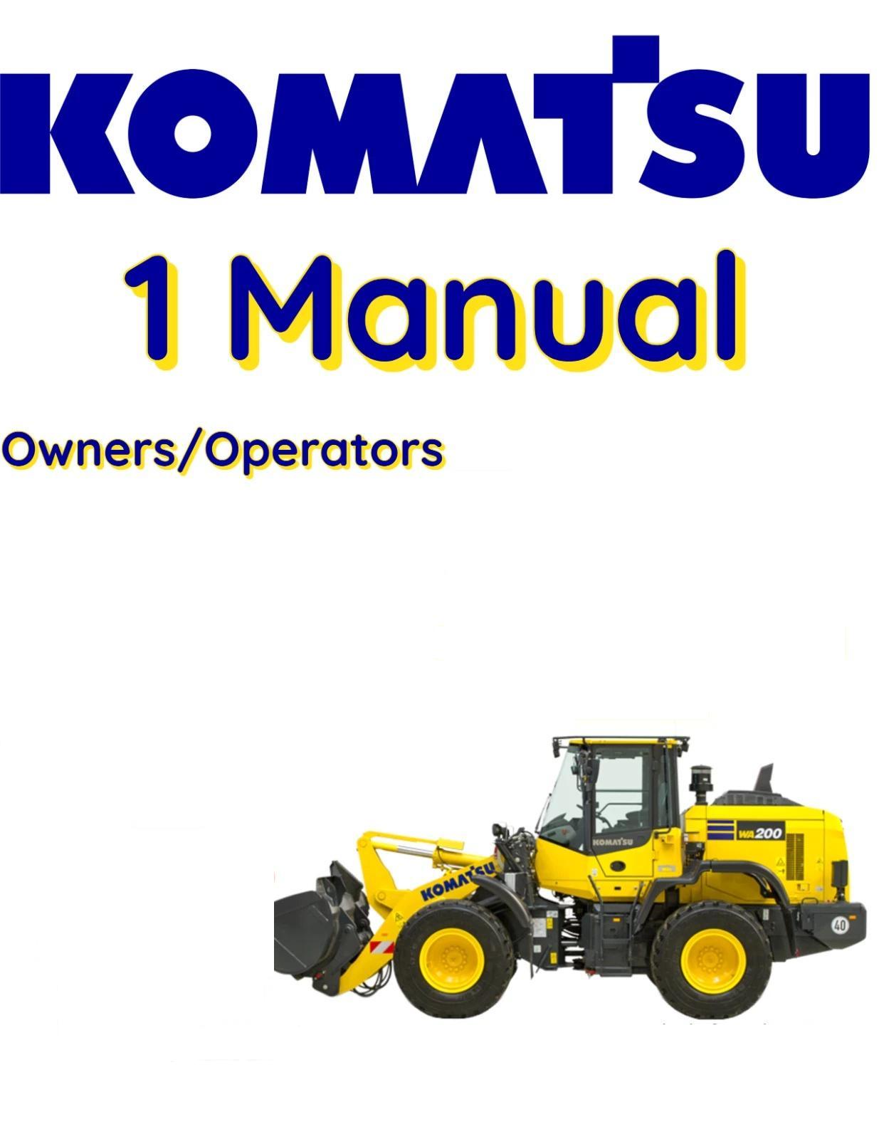 KOMATSU WA200-5-GALEO WHEEL LOADER OPERATORS OWNERS MANUAL S