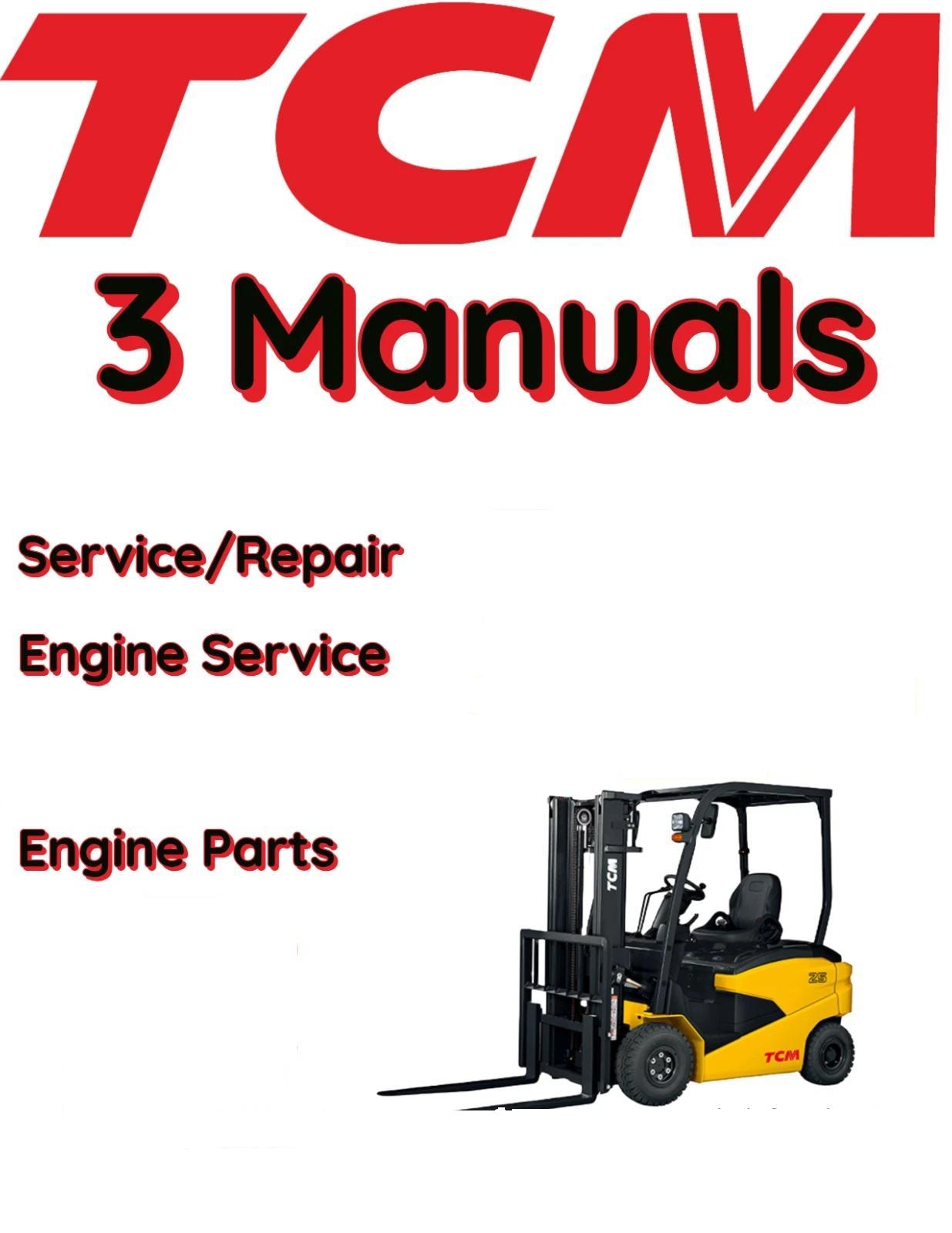TCM FD20Z4 FORKLIFT SERVICE REPAIR ENGINE PARTS MANUAL