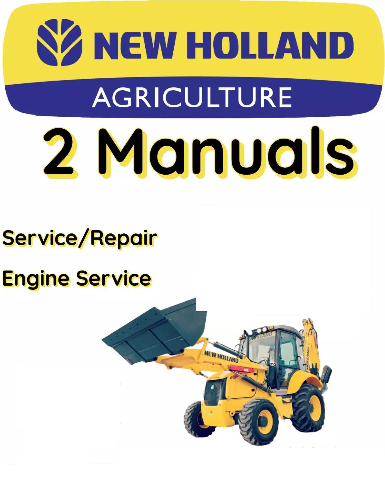 NEW HOLLAND B95LR BACKHOE LOADER MANUAL SERVICE ENGINE REPAIR SHOP