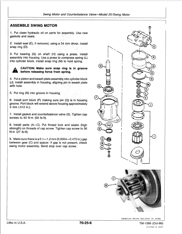 John Deere 15 and 25 Excavator Repair Technical Manual Workshop Guide