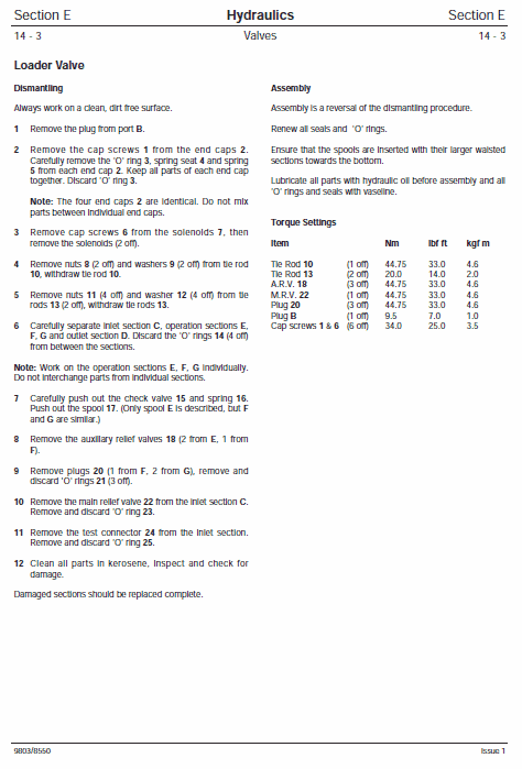 JCB 1CX, 208S Backhoe Loader Service Manual Workshop Guide