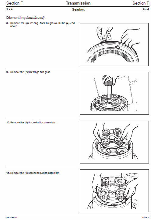 JCB JS200, JS210, JS220, JS220, JS240, JS260 Tracked Excavator Service Manual Workshop Guide