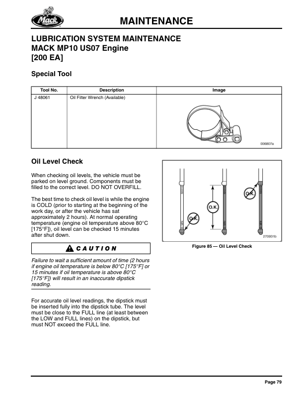 Mack MP10 Diesel Engine Service Manual Workshop Guide