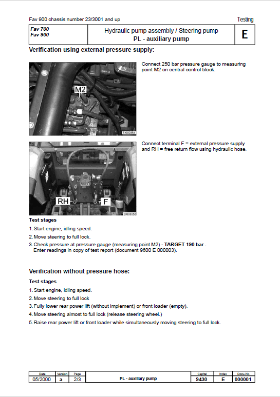 Fendt 916, 920, 924, 926 Favorit Vario COM II Tractors Workshop Repair Manual Workshop Guide