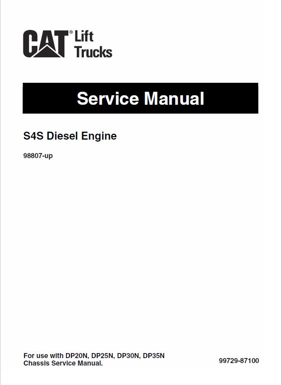 Mitsubishi FD20HS, FD25HS, FD30HS Forklift Lift Truck Service Manual
