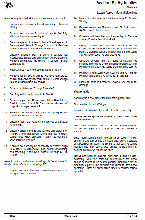 JCB 160, 160HF, 170, 170HF, 180, 180HF, 180T, 180THF Robot Skidsteer Loader Manual Workshop Guide