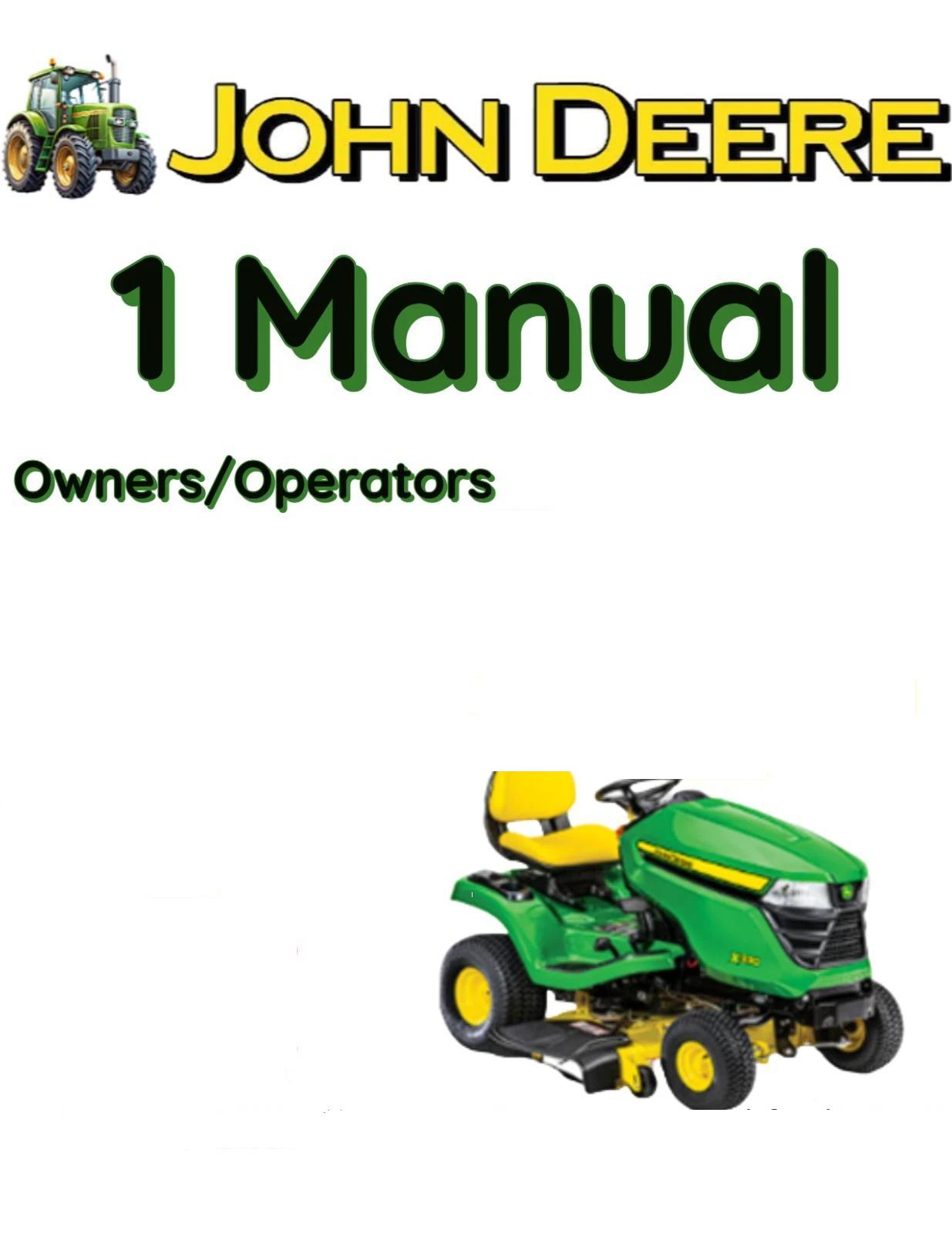 JOHN DEERE JS46 WALK BEHIND MOWER OWNER MANUAL FILE