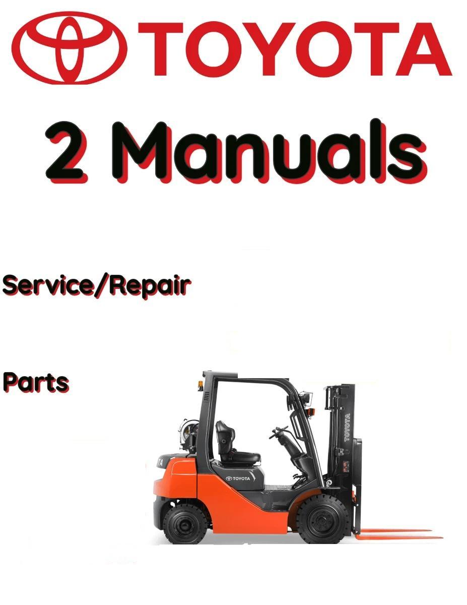 TOYOTA 8FD40U FORKLIFT SERVICE REPAIR SHOP PARTS MANUAL