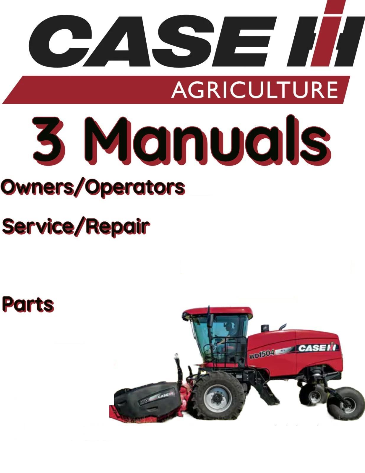 CASE IH 8820 WINDROWER MANUAL OPERATOR SERVICE PARTS REPAIR OWNER