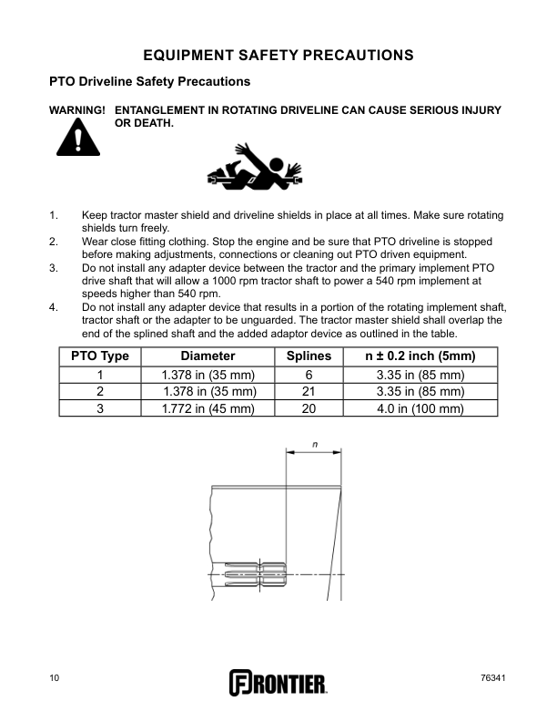 John Deere DT1136 – Trencher CAT. I 3-Point Hitch Operator’s Manual (5MP76341) Workshop Guide