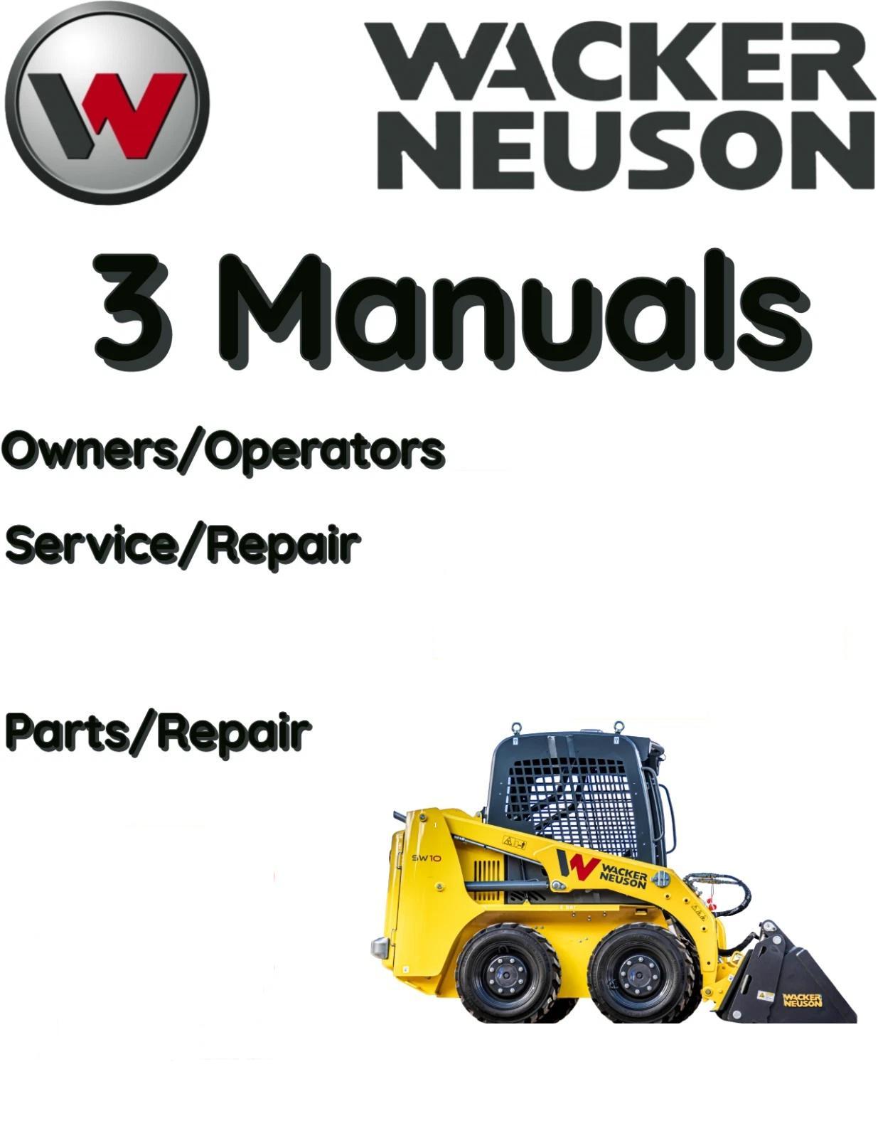 WACKER NEUSON ST40 TRACKED SKID STEER OPERATORS SERVICE PARTS MANUAL
