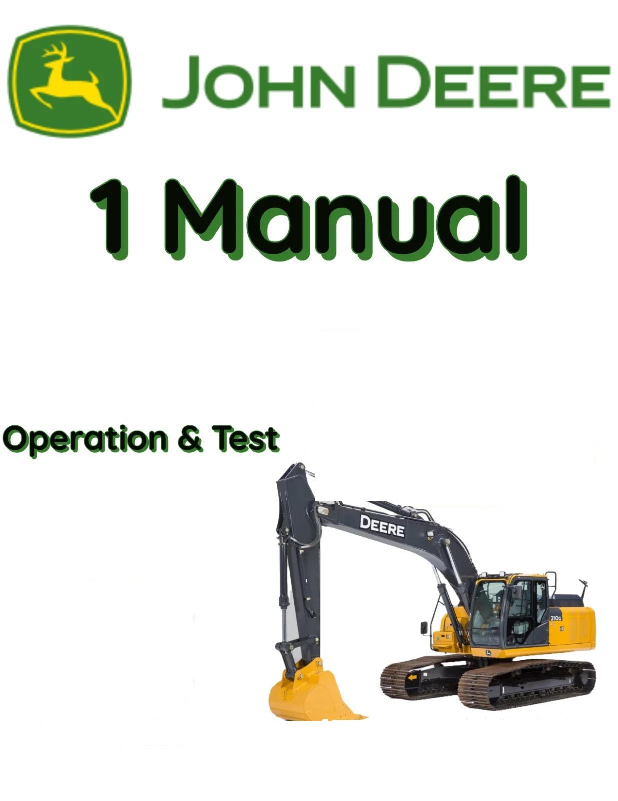 JOHN DEERE 135D EXCAVATOR OPERATION & TEST MANUAL