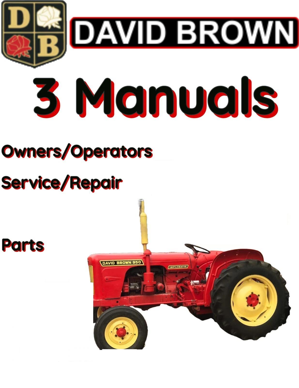 DAVID BROWN CASE 1412 TRACTOR OWNERS SERVICE REPAIR SHOP PARTS MANUAL